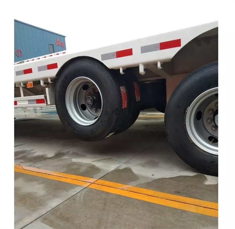 Air Suspension Lowbed Trailer with Lifting Axle | Yangzhou Vulcan Machinery Manufacturing Co., Ltd