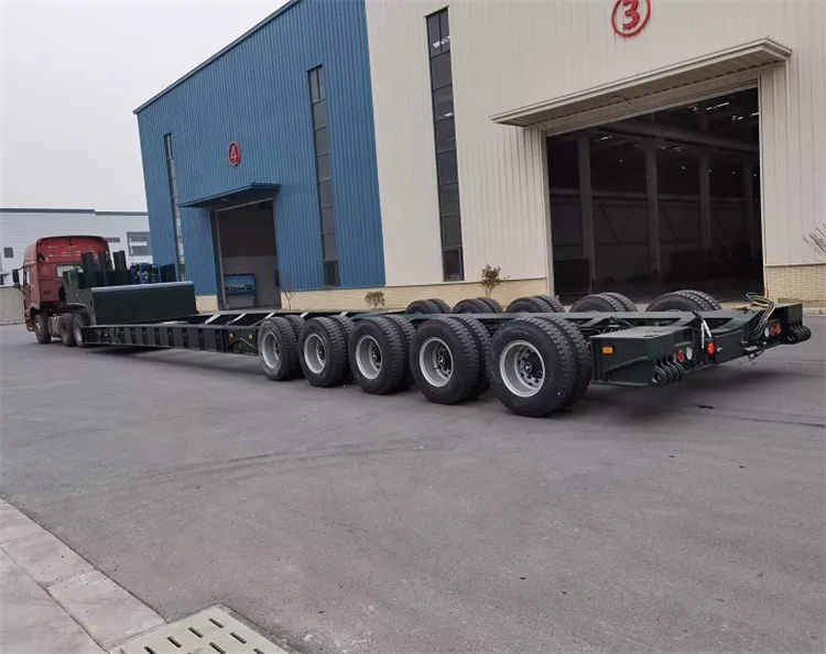 Multi Axle Lines Articulated Lowbed Semi Trailer for Wind Vane Tower Transport | Yangzhou Vulcan Machinery Manufacturing Co., Ltd