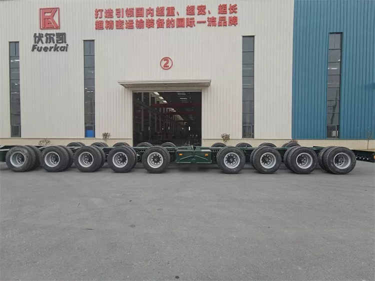 Multi Axle Lines Articulated Lowbed Semi Trailer for Wind Vane Tower Transport | Yangzhou Vulcan Machinery Manufacturing Co., Ltd