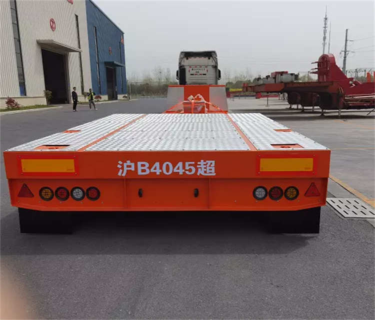 3 Axles Air Suspension Lowbed Semi Trailer | Yangzhou Vulcan Machinery Manufacturing Co., Ltd