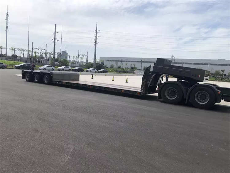 Best Price 3 Axles Air Suspension Lowboy Platform Semi Trailer | Yangzhou Vulcan Machinery Manufacturing Co., Ltd