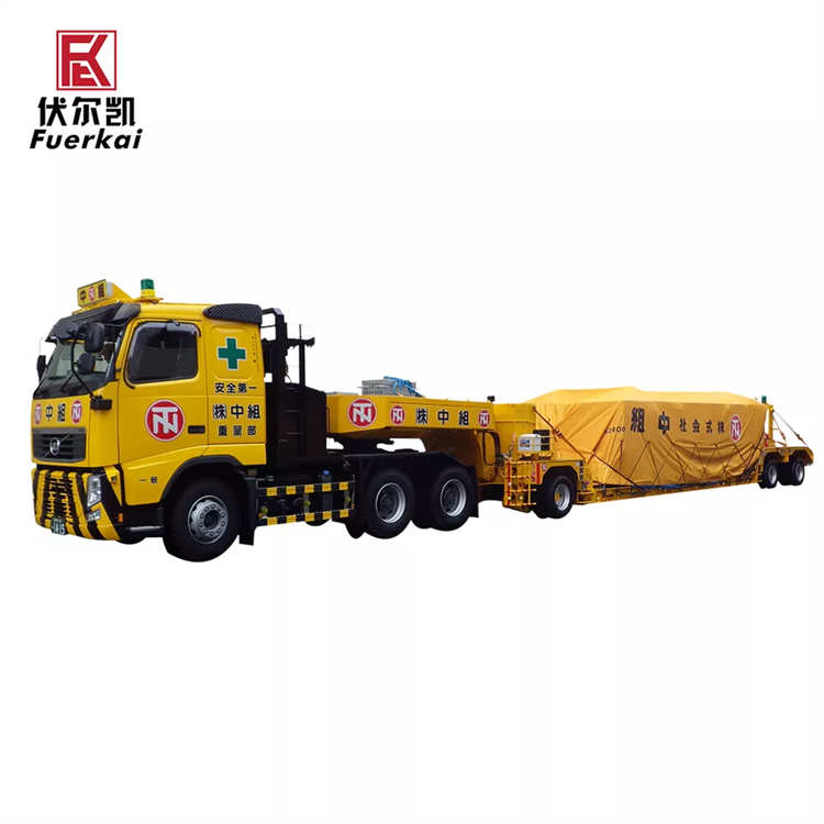 Gooseneck Lowboy Platform Trailer for Heavy Duty | Yangzhou Vulcan Machinery Manufacturing Co., Ltd