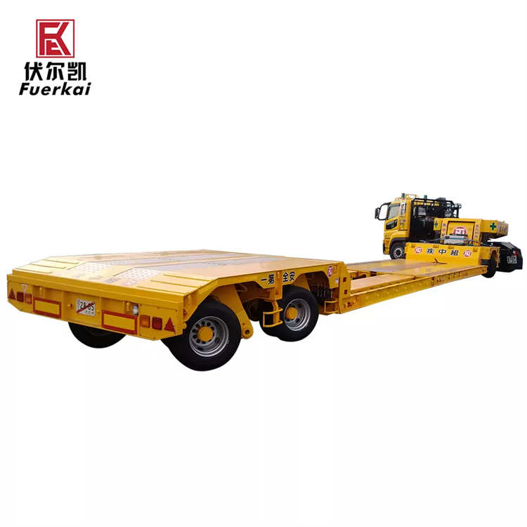 Gooseneck Lowboy Platform Trailer for Heavy Duty | Yangzhou Vulcan Machinery Manufacturing Co., Ltd