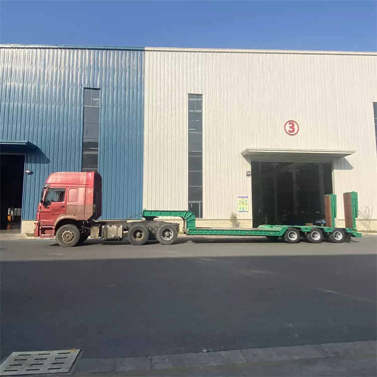 4x4 2 Axle Suspension 3 Flatbed Semi Good 16ft Truck and Vehicle Construction Ry Transport Trailer | Yangzhou Vulcan Machinery Manufacturing Co., Ltd