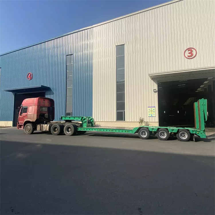 4x4 2 Axle Suspension 3 Flatbed Semi Good 16ft Truck and Vehicle Construction Ry Transport Trailer | Yangzhou Vulcan Machinery Manufacturing Co., Ltd
