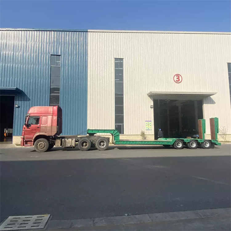 4x4 2 Axle Suspension 3 Flatbed Semi Good 16ft Truck and Vehicle Construction Ry Transport Trailer | Yangzhou Vulcan Machinery Manufacturing Co., Ltd
