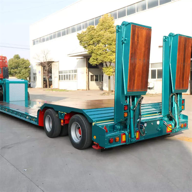 2axle 30T/40T low bed semi truck trailer for sale