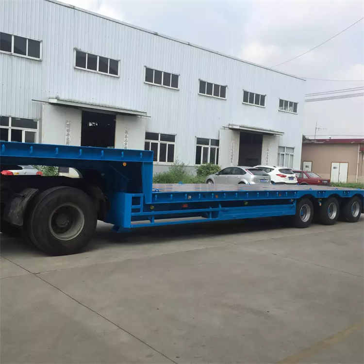 50t Low Platform Lowboy Semi Truck Trailer